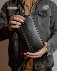 Thumbnail for Clutch Bag II Black (Italian Waxy Cowhide)