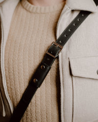 Thumbnail for Shoulder Bag XL - Black (Italian Waxy Cowhide)