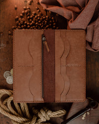 Thumbnail for Long Bifold Leather Wallet V02